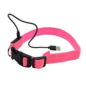 Růžový LED obojek pro psy k lokátoru DOG GPS mini