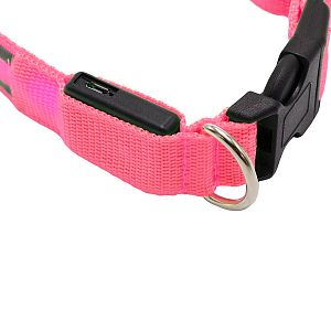 Růžový LED obojek pro psy k lokátoru DOG GPS mini