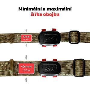Stabilní upevnění trackeru DOG GPS mini na K9 obojku