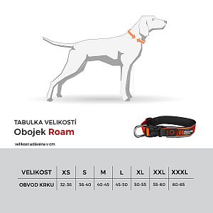 Vyberte si správnou velikost obojku Roam pro svého mazlíčka