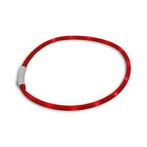 Červený svítící obojek pro psy