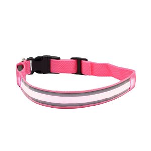 Růžový LED obojek pro psy k lokátoru DOG GPS mini